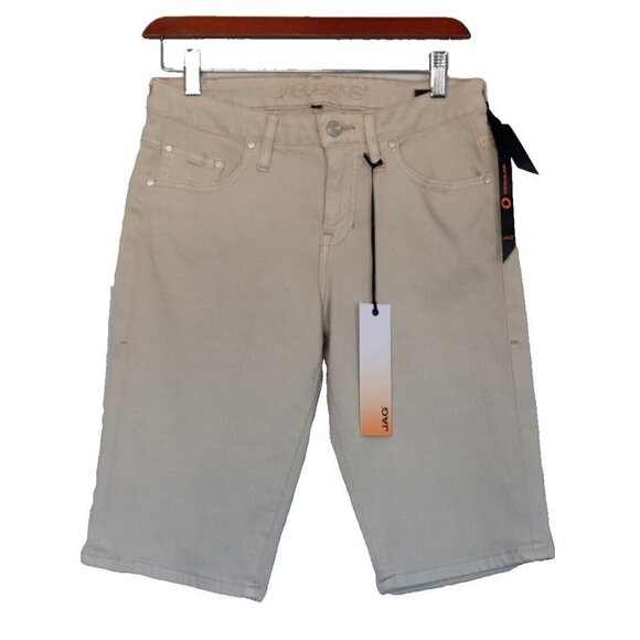 Jag Women's Size 0 XS Stone Beige Willa Bermuda Classic Fit Stretch Shorts NWT - Picture 5 of 5